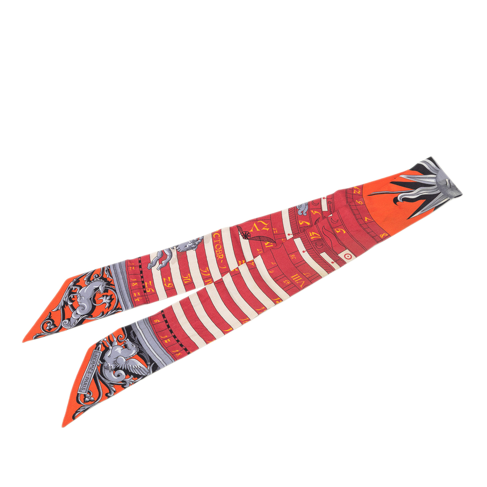Pre-Loved Hermes Astrologie Twilly Silk Scarf
